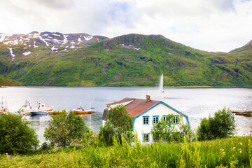Building on the Shore at Torsken on the Beautiful Norwegian Island of Senja