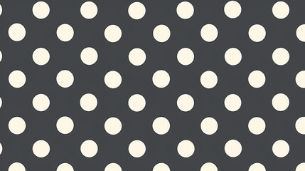 Grid polka dot seamless pattern, monochromatic palette, minimalist shapes in - obrazy, fototapety, plakaty