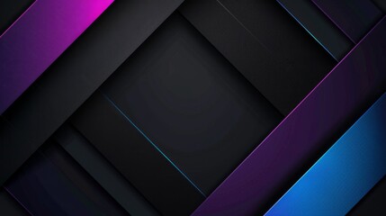 Abstract Geometric Background in Vivid Blue and Purple Hues