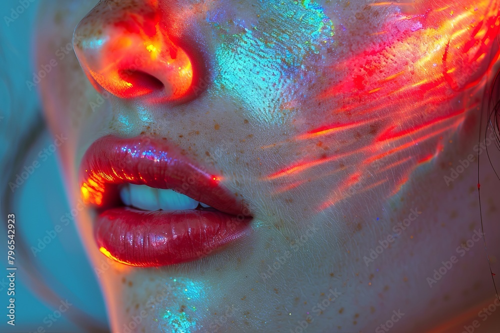Poster this image features abstract soft bokeh lights with a gradient from bright to dark, creating an atmo