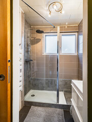 Bathroom in a small apartment.