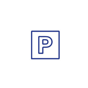 parking line vector icon