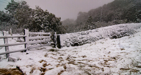 Turismo na Neve em Urubici, Serra Catarinense, Brasil