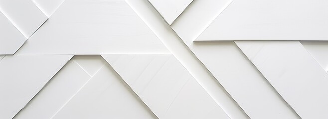 Abstract White Background with Geometric Pattern, Ideal for Technology or Corporate Design