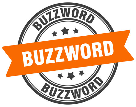 buzzword stamp. buzzword label on transparent background. round sign