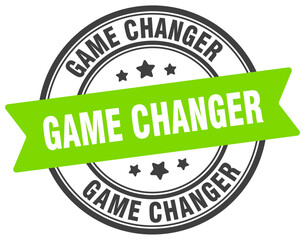 game changer stamp. game changer label on transparent background. round sign