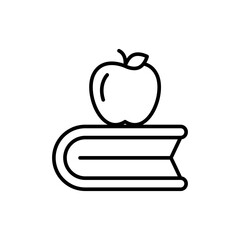 Journal book outline icons, minimalist vector illustration ,simple transparent graphic element .Isolated on white background