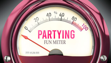 Partying and Fun Meter that hits less than zero, showing an extremely low level of partying, none of it, insufficient. Minimum value, below the norm. Lack of partying. ,3d illustration