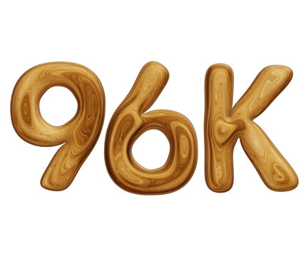 Wooden 96k for followers and subscribers celebration