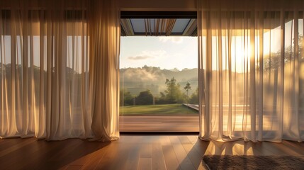 Use sheer curtains to filter natural light without obstructing views.