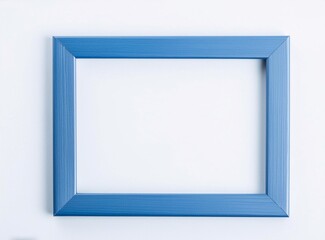 Blue frame vignette mockup with blank space