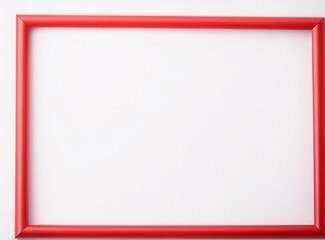 Red frame vignette mockup with blank space