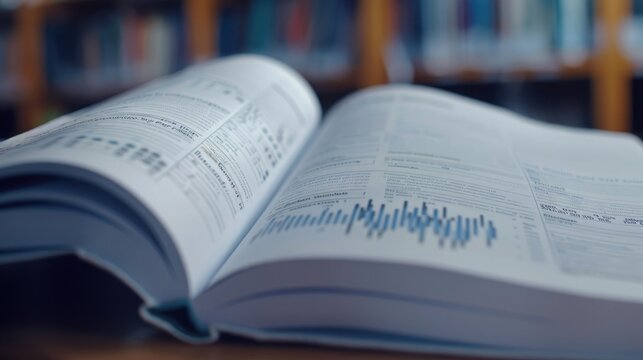 A close-up of a statistical textbook open to a page on probability theory and statistical methods.