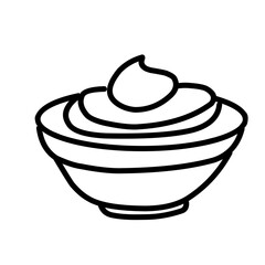 Sauce outline  vector