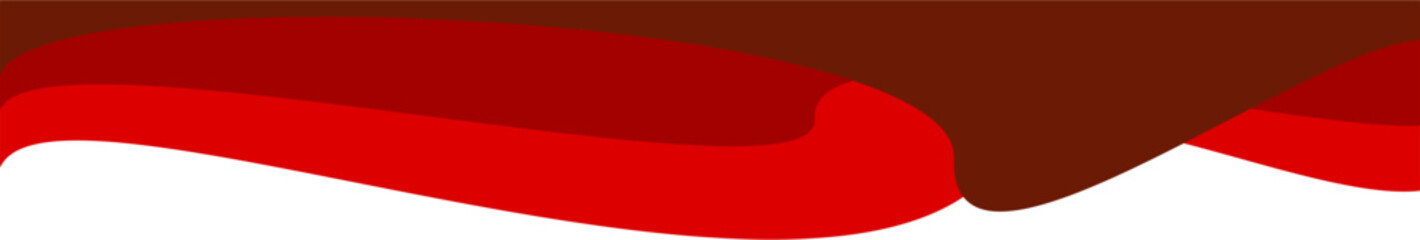 Modern Business Red Header Design Border Wavy Shape. header element
