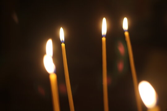 candles in church