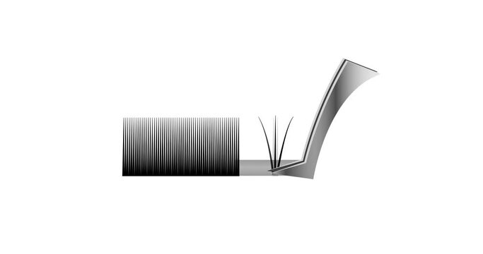 Animation of the opening of the bundle of false eyelashes. Eyelash Extension Guide