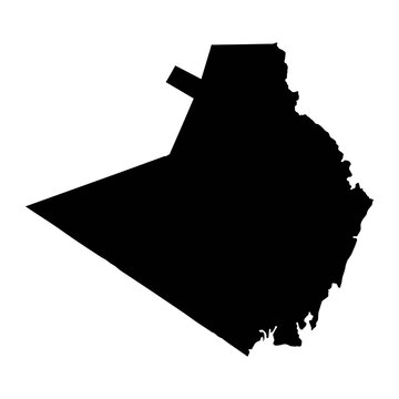 Kwale County map, administrative division of Kenya. Vector illustration.