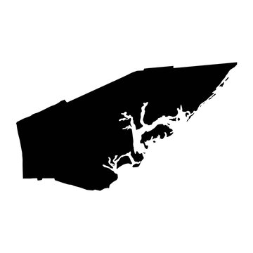 Lamu County map, administrative division of Kenya. Vector illustration.