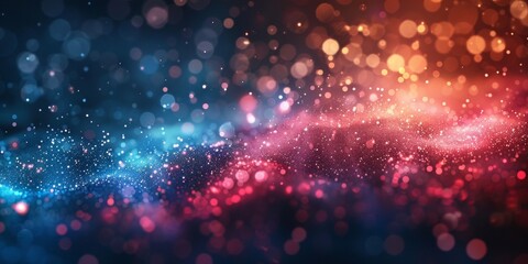 A colorful, swirling pattern of dots and lines