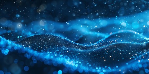 A blue wave with a lot of snow on it