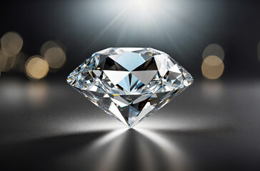 diamond on black background