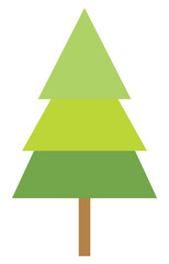 green christmas tree