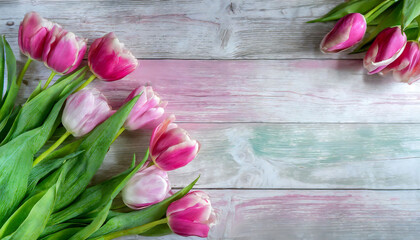 Rustic Abstract Wood and Flower Background for Celebrations like Valentine's Day and Mother's Day. Top view photoshop template