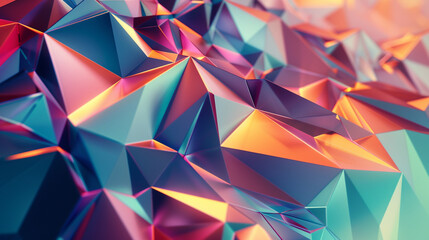 Geometric fusion challenges perception amidst subtle gradients and enhancing triangular patterns.