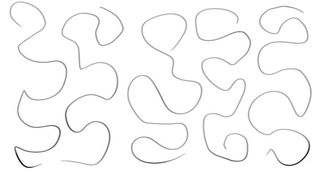 Winding lines flicker on the screen, imitating the convolutions of the brain or a labyrinth.