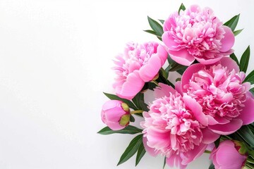 Bouquet peony flower blossom plant inflorescence. - obrazy, fototapety, plakaty