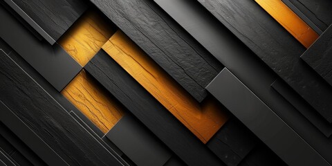 A black and gold striped background with a white line in the middle