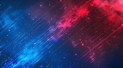 blue and red technology abstract background - Powered by Adobe