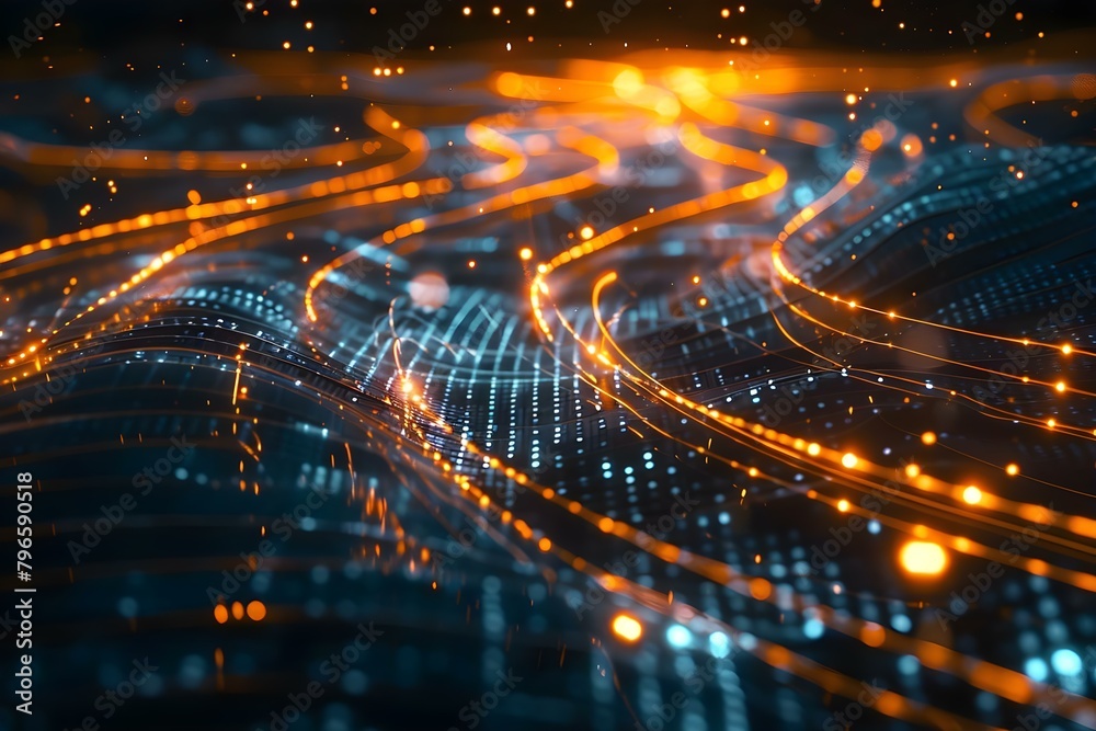 Poster blueprint for tomorrow's communication: a futuristic network design using digital pulse and abstract