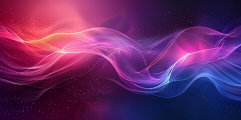 Fototapeta premium A colorful wave of light with purple and blue colors
