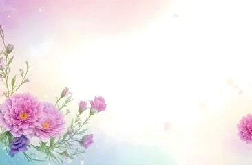 Obraz na płótnie Canvas A vibrant colorful background with flowers