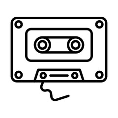 Cassette line icon