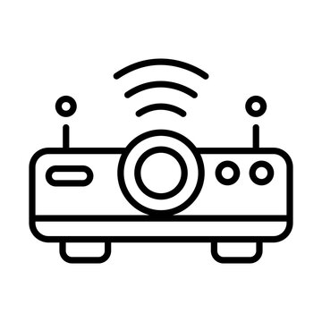 recommend clip art: projector line icon