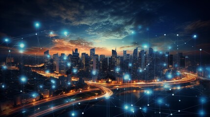 Obraz premium Edge Computing, explore the benefits and challenges of edge computing in enhancing real - time data processing and reducing latency.