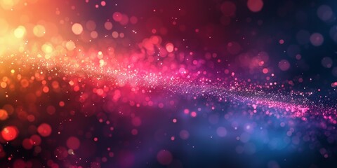 A colorful, blurry background with a purple line in the middle