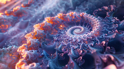 Intricate fractal patterns unfolding in an infinite loop, forming a mesmerizing and hypnotic abstract background that captivates the imagination. 