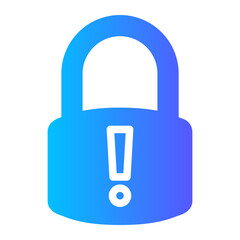 padlock gradient icon
