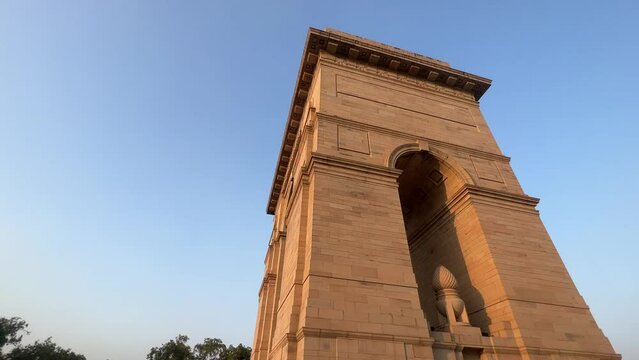  India Gate New Delhi.Famous historical monuments of india 