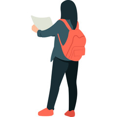 Traveler Vacation Illustration