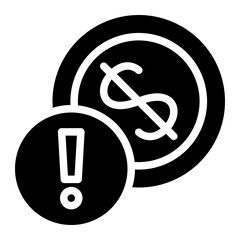financial glyph icon