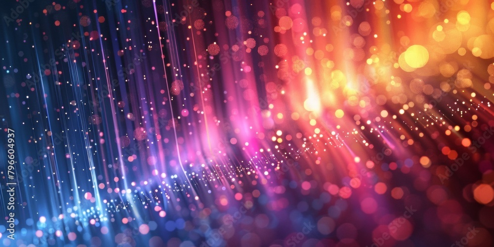Canvas Prints a colorful, abstract image with a lot of sparkles and bright colors