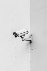 security camera on a wall