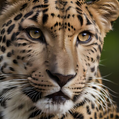 Leopard lying in wait, ai-generatet