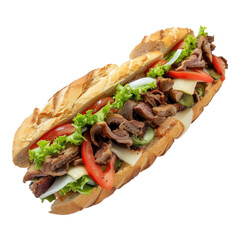 Turkish sandwich isolated on transparent background