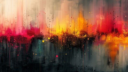 Abstract colorful background with some smooth lines in it and some grunge effects